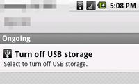 Turn off USB storage