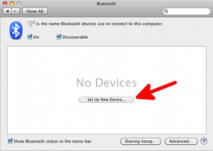Bluetooth setup