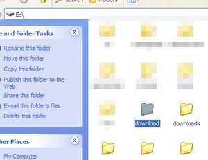 Open Download folder