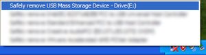 Safely remove device